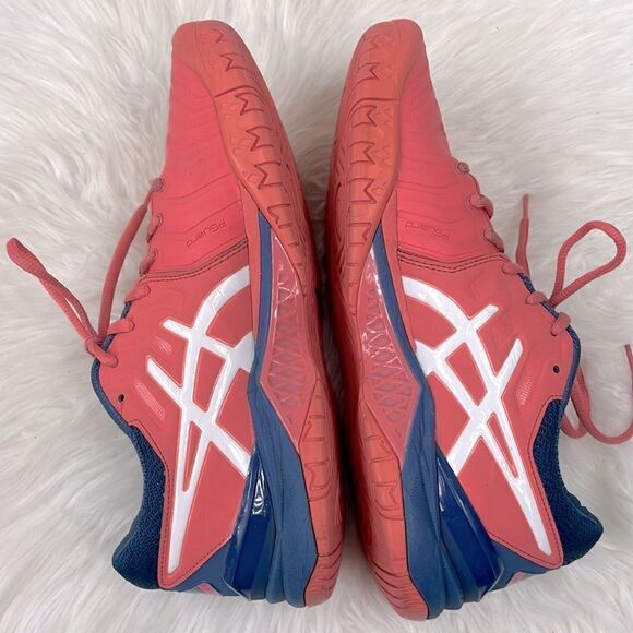 Asics gel resolution 7 | size 9.0 sneakers papaya / white / blue - Picture 9 of 11